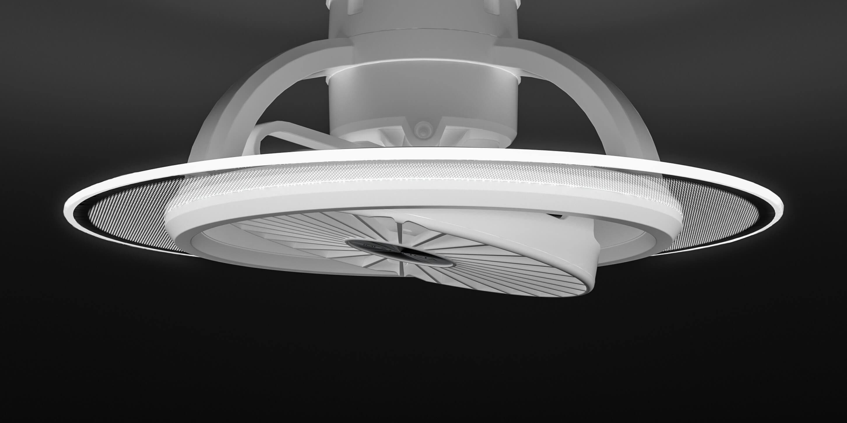 シーリングファンライト Lumaflow 導光板 10段階調色調光 常夜灯モード